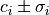 c_i\pm\sigma_i