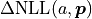 \Delta \mathrm{NLL}(a, \bm{p})