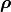 \bm \rho