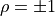 \rho = \pm 1