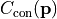 C_{\rm con}({\bf p})
