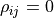 \rho_{ij} = 0